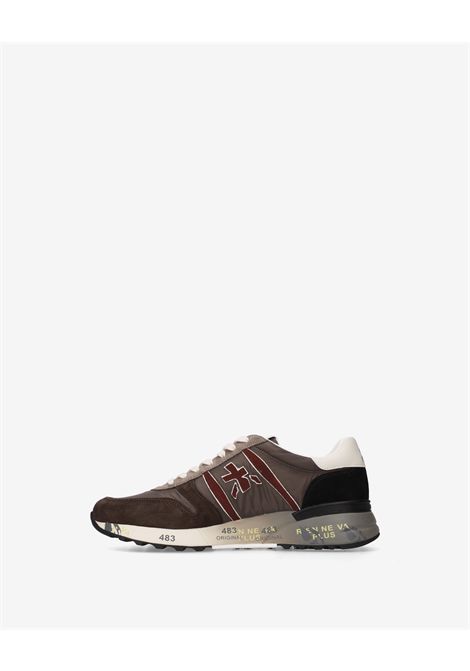 Premiata Lander 8657 Sneaker in Nylon and Suede Grey Men's PREMIATA |  | LANDER VAR8657